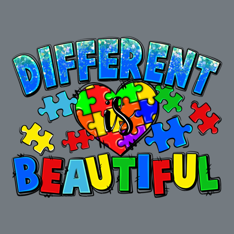 Different Is Beautiful Autism Heavyweight Sweatshirt by CowGirlArtShop | Teevron