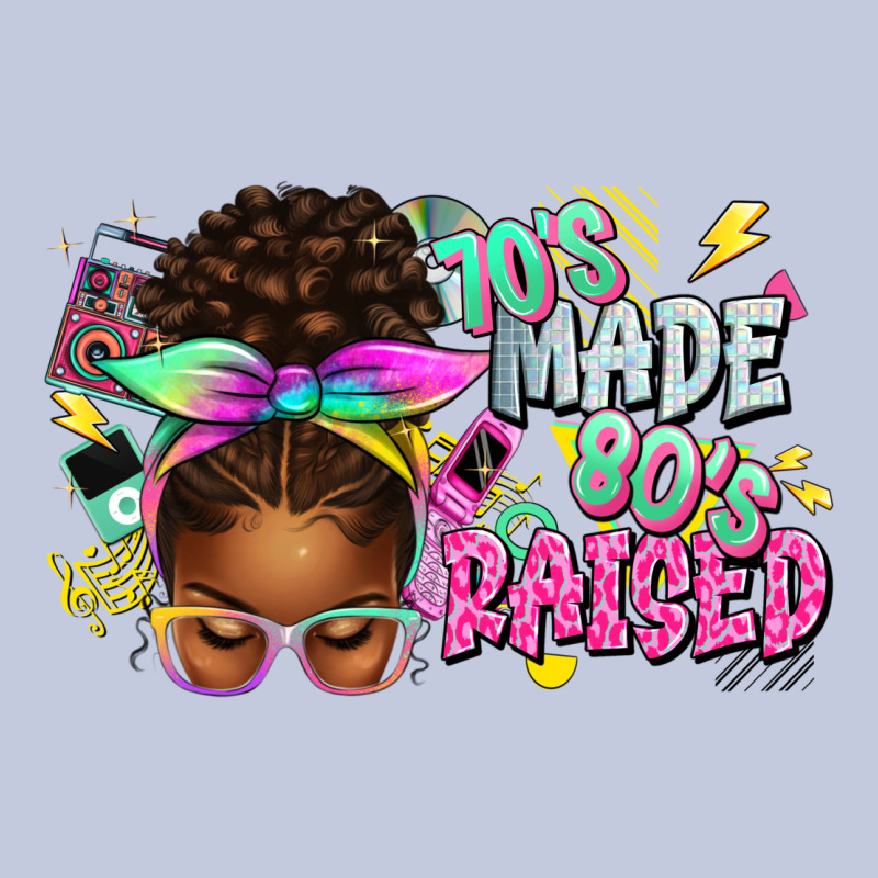 70's Made 80's Raised Afro Messy Bun Long Sleeve Tee by texasbilliewilder | Teevron