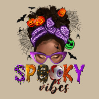 Spooky Vibes Afro Messy Bun Long Sleeve Tee | Teevron