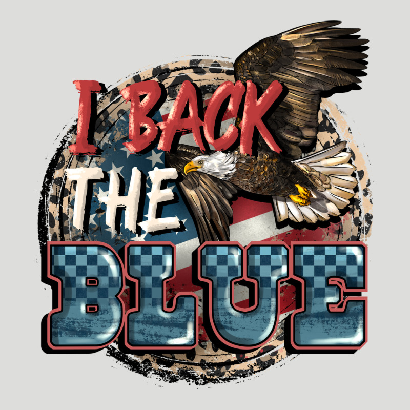 I Back The Blue Zipper Hoodie by FaDigitalArtStudio | Teevron