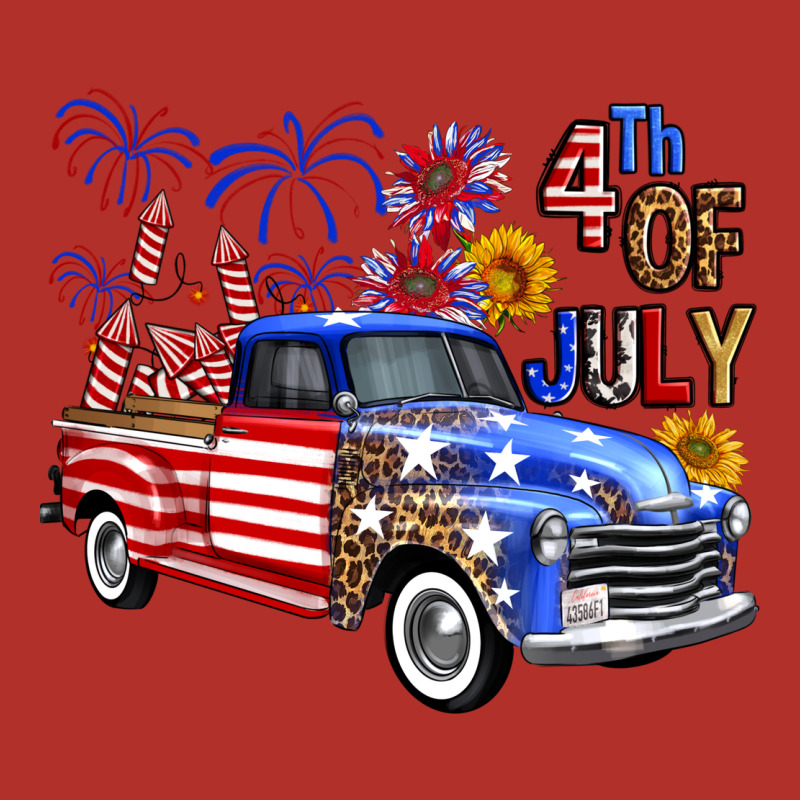 Western Truck Fourth Of July America Premium Hoodie by FaDigitalArtStudio | Teevron