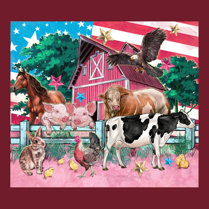 American Farm Animals Tumbler 4th Of July Zipper Hoodie by FaDigitalArtStudio | Teevron