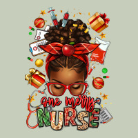 One Merry Nurse Afro Messy Bun Long Sleeve Tee | Teevron