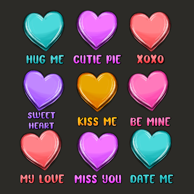 Valentine's Day Candy Hearts Heavy Core Tee by MaliasSmallBusiness | Teevron