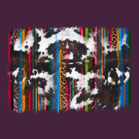 Cowhide, Leopard Serape Backgraund Premium Tee | Teevron