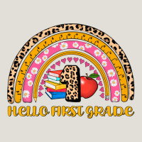 Back To School Rainbow Hello First Grade Heavy Core Tee | Teevron