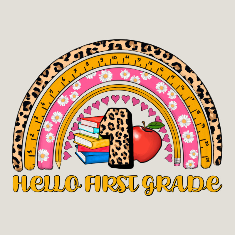 Back To School Rainbow Hello First Grade Heavy Core Tee by AdoDesignShop | Teevron