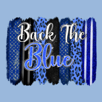 Back The Blue Brushstrokes Premium Hoodie | Teevron