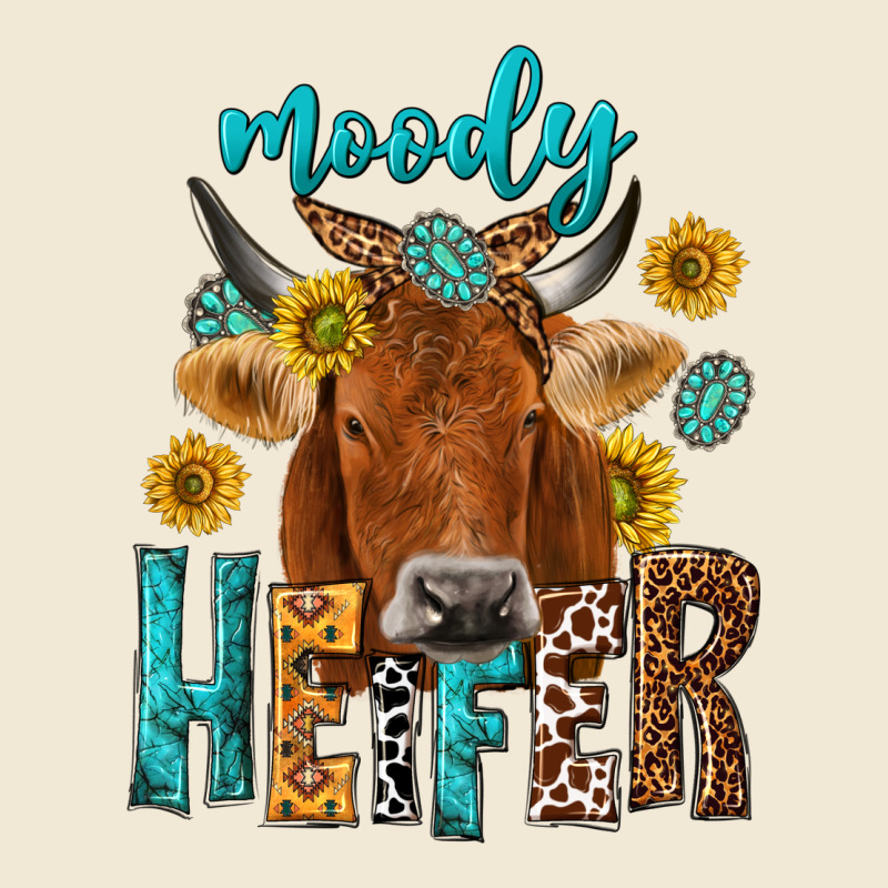 Moody Cow Ladies Tee by NancyCooperArtShop | Teevron