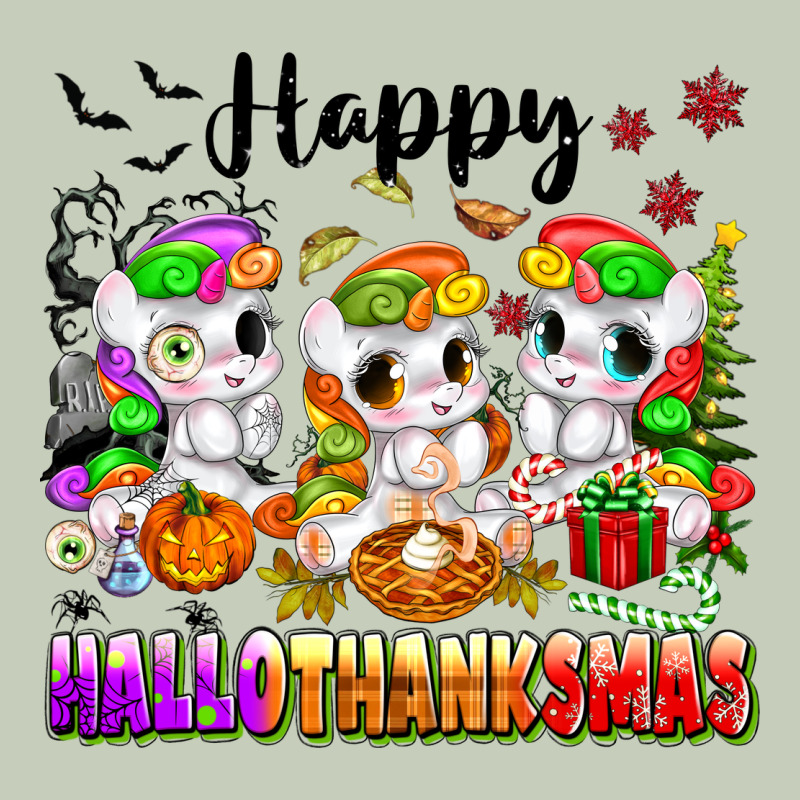 Happy Hallothanksmas Unicorns Long Sleeve Tee by texasbilliewilder | Teevron