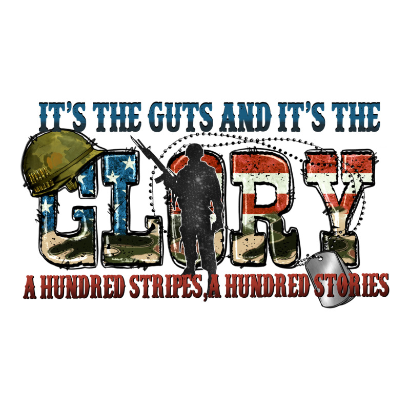 It's The Guts And It's The Glory A Hundred Stripes Zipper Hoodie by FaDigitalArtStudio | Teevron