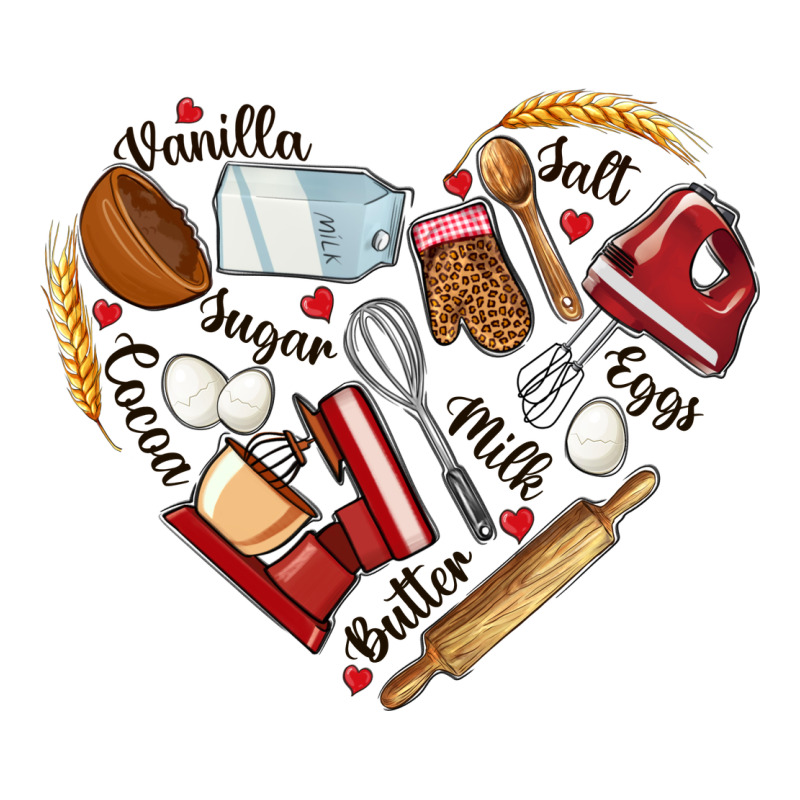 Bake Tools Hearts Premium Tee by NancyCooperArtShop | Teevron