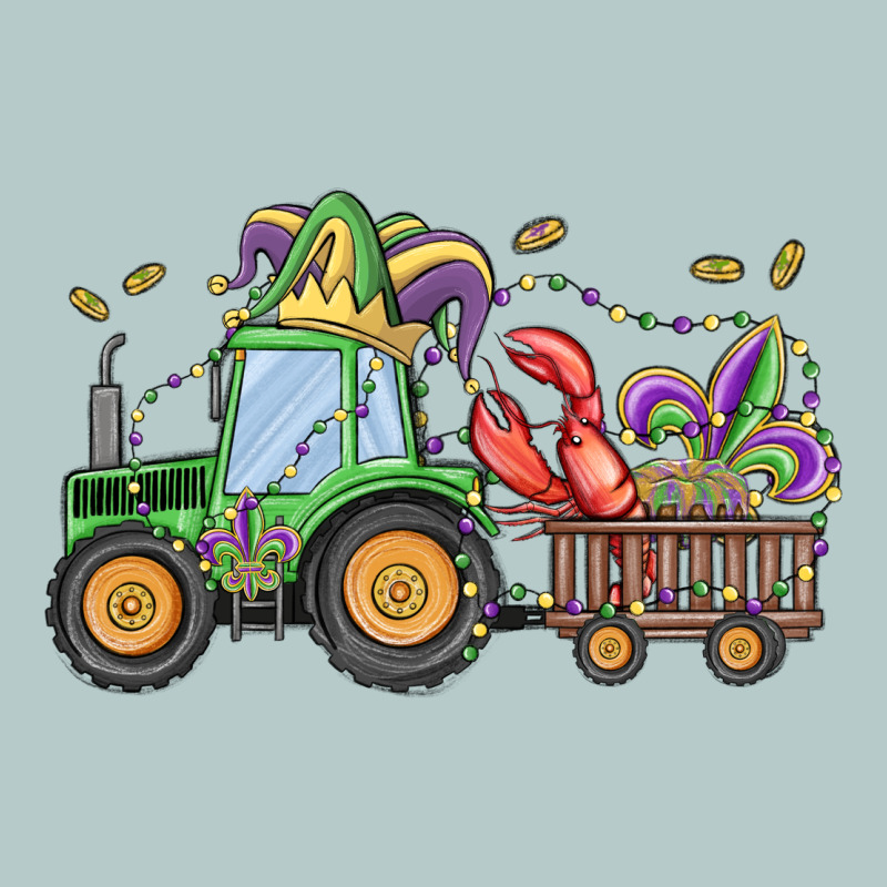 Mardi Gras Tractor Heavy Core Tee by MaliasSmallBusiness | Teevron