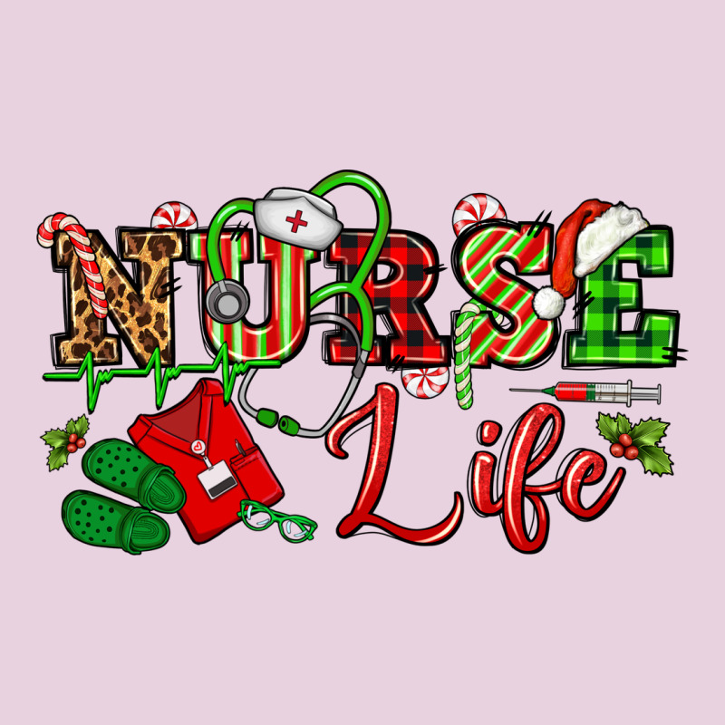 Nurse Life Christmas Ladies Tee by NancyCooperArtShop | Teevron