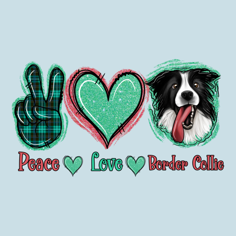 Peace Love Border Collie Ladies Tee by Jasminsmagicworld | Teevron