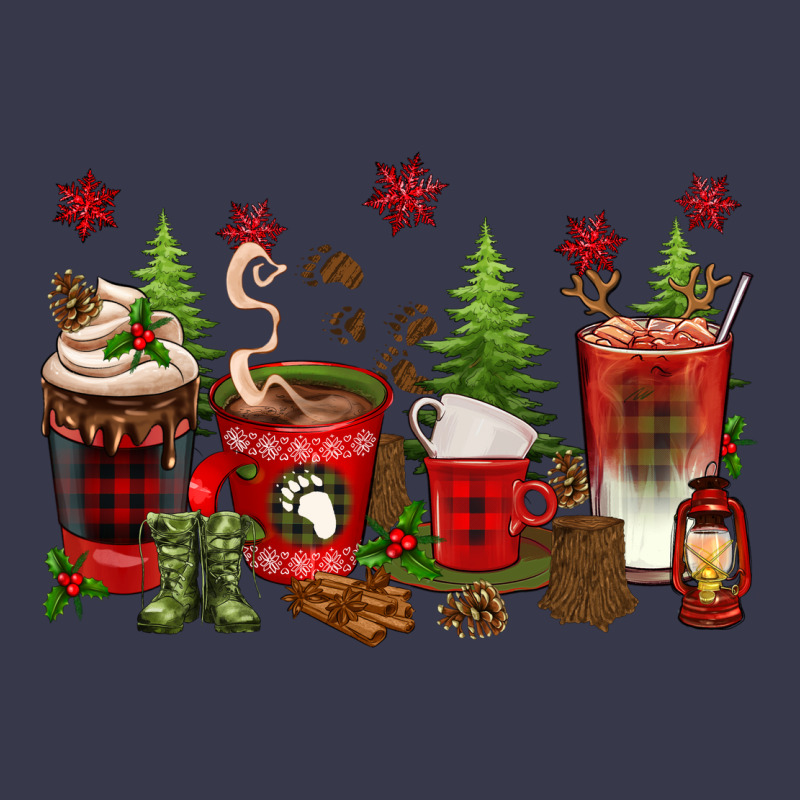Christmas Coffee Cups Long Sleeve Tee by texasbilliewilder | Teevron