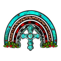 cross christmas rainbow | Teevron