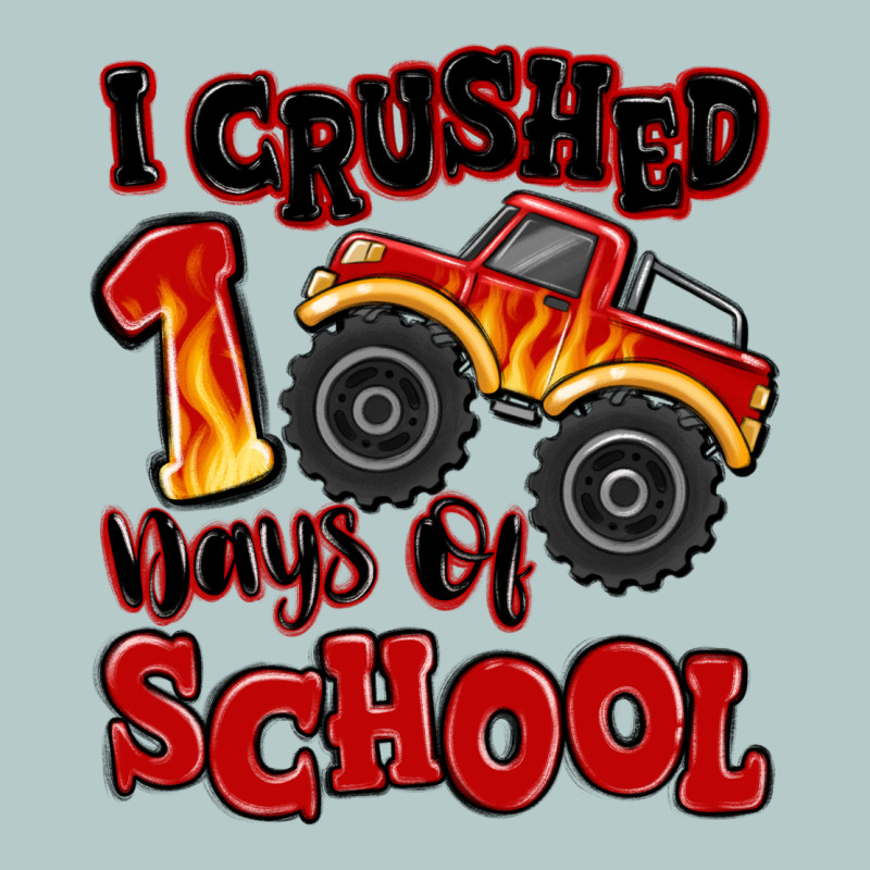 I Crushed 100 Days Of School Monster Truck Heavy Core Tee by MaliasSmallBusiness | Teevron