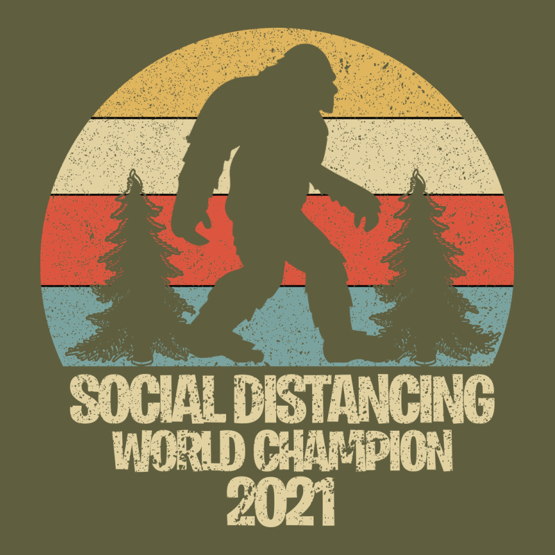 Bigfoot Social Distancing World Champion Vintage Tee by Bettercallsaul | Teevron