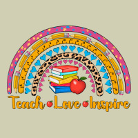 Back To School Rainbow Teach Love Inspire Heavy Core Tee | Teevron