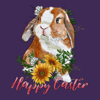 Happy Easter With Bunny And Sunflowers Premium Hoodie | Teevron