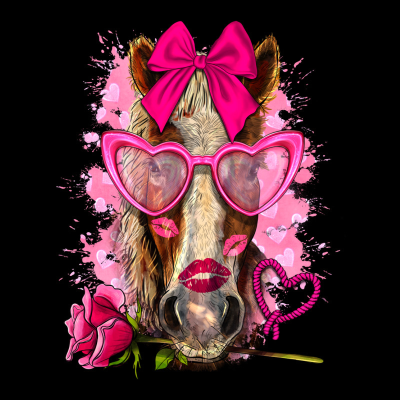 Valentines Day Horse With Sunglasses Premium Tee by NancyCooperArtShop | Teevron