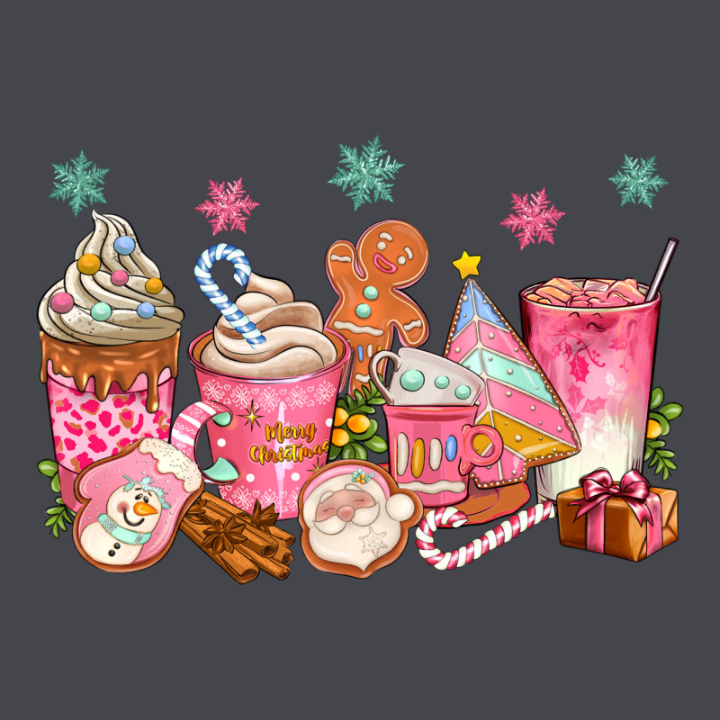 Pink Gingerbread Coffee Cups Long Sleeve Tee by texasbilliewilder | Teevron