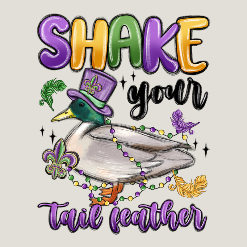 Shake Your Tail Feather Mardi Gras Heavy Core Tee by MaliasSmallBusiness | Teevron