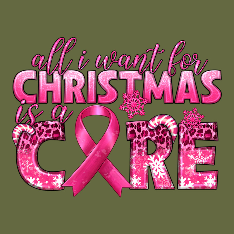 All I Want For Christmas Is A Cure Breast Cancer Long Sleeve Tee by texasbilliewilder | Teevron