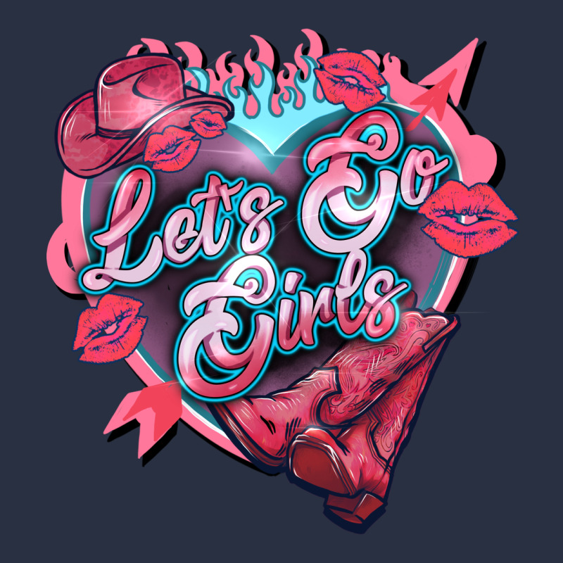 Let's Go Girls Pink Valentine's Day Heavyweight Sweatshirt by HowdyJamesFarm | Teevron