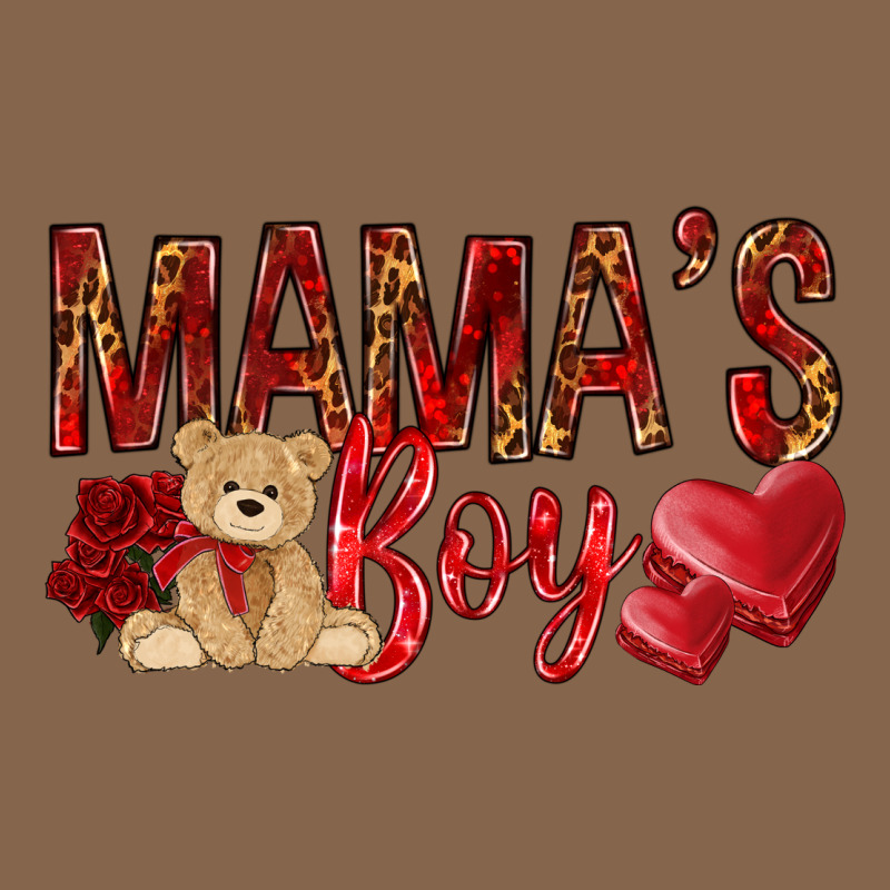 Mamas Boy With Leopard Premium Tee by NancyCooperArtShop | Teevron