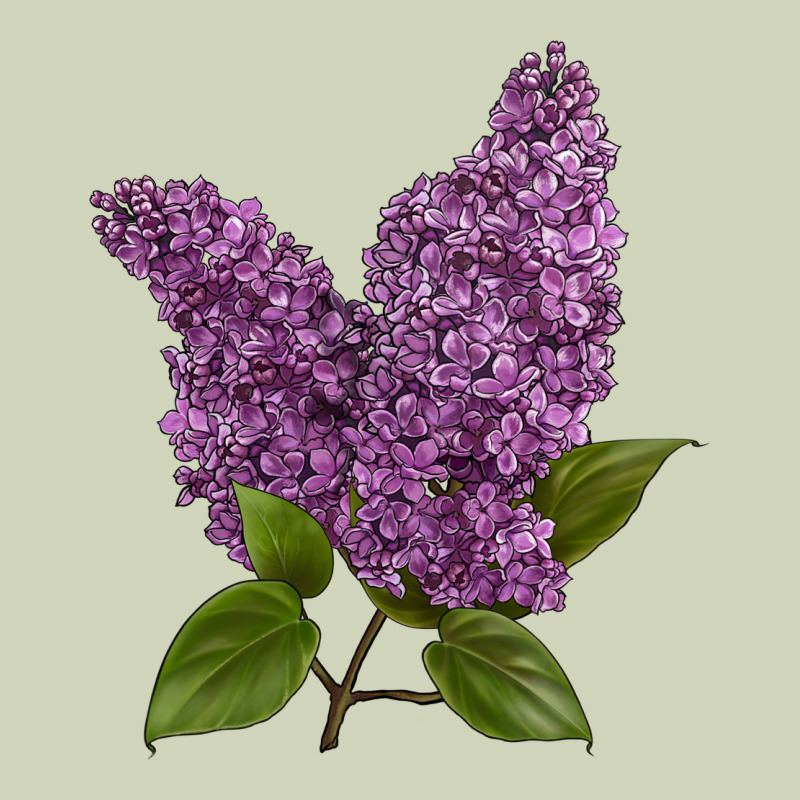Purple Lilac Flower Heavyweight Hoodie by LillyAllenDesigns | Teevron