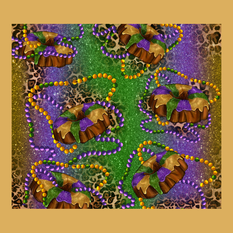 Mardi Gras King Cake Leopard Premium Hoodie by RanaPortraitStore | Teevron