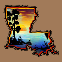 Louisiana  Sunset Map Classic Tee | Teevron
