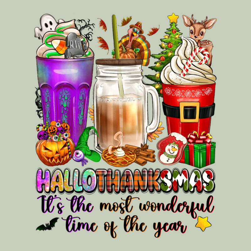 Hallothanksmas Coffee Cups Long Sleeve Tee by texasbilliewilder | Teevron