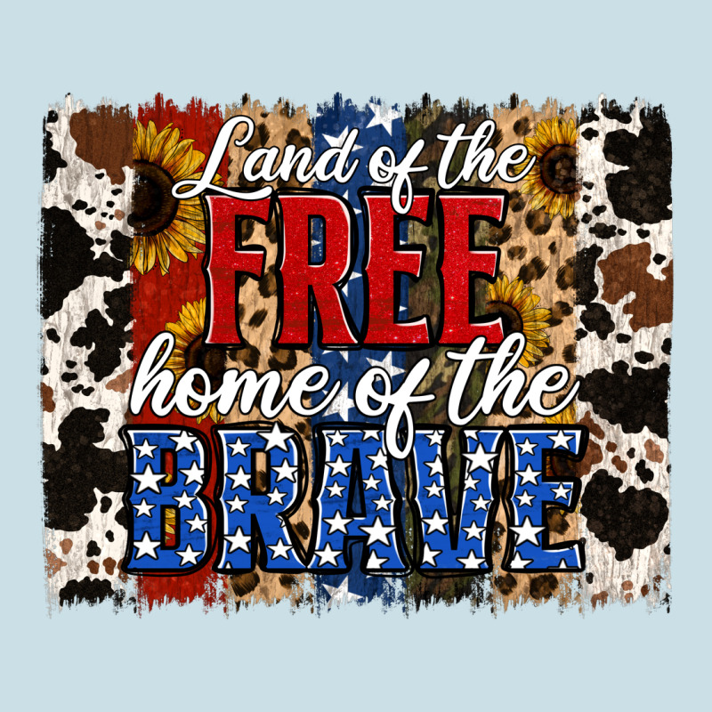Land Of The Free Home Of The Brave Brushstroke Ladies Tee by Jasminsmagicworld | Teevron