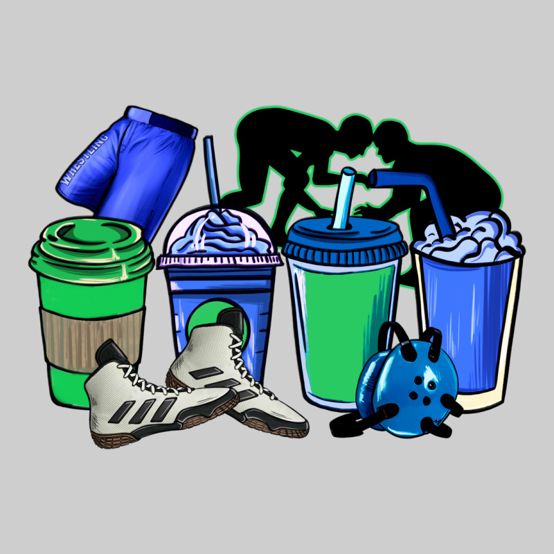 Wrestling Coffee Cups Premium Tee by NancyCooperArtShop | Teevron