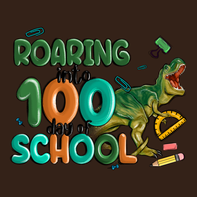 Roaring Into 100 Day Of School Heavy Core Tee by MaliasSmallBusiness | Teevron