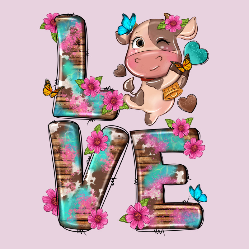 Love Little Cute Cow Ladies Tee by NancyCooperArtShop | Teevron