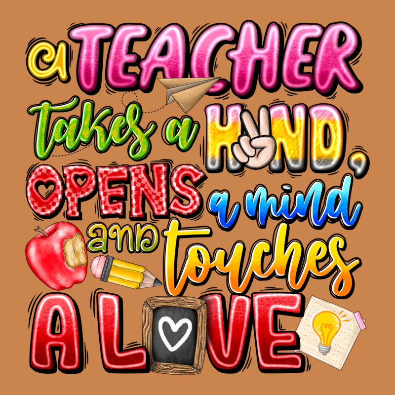 A Teacher Takes A Hand Opens A Mind And Touches A Heavyweight Hoodie by CowhideDigitalArt | Teevron