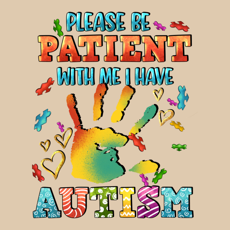 Please Be Patient With Me I Have Autism Heavyweight Sweatshirt by CowGirlArtShop | Teevron