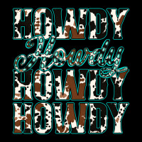 Howdy Cowhide Turquoise Ladies Tee | Teevron