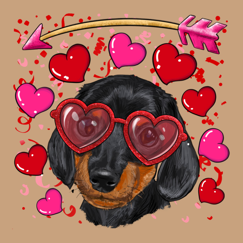 Valentine's Day  Dachshund Puppy Vintage Tee by RanaPortraitStore | Teevron