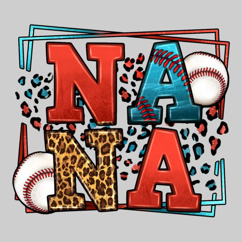 Baseball Nana Leopard Frame Premium Sweatshirt by LillyAllenDesigns | Teevron