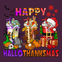Happy Hallothanksmas Coffee Cups Long Sleeve Tee | Teevron