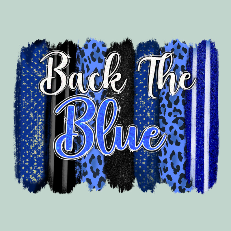 Back The Blue Brushstrokes Zipper Hoodie by FaDigitalArtStudio | Teevron