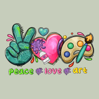 Peace Love Art Ladies Tee | Teevron