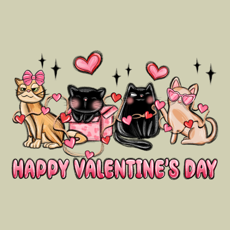 Happy Valentines Day Cats Heavy Core Tee by MaliasSmallBusiness | Teevron