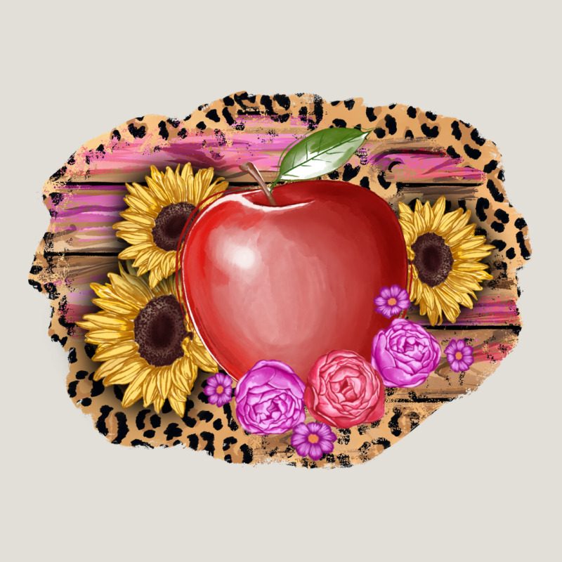 Apple Sunflower Back To School Background Heavy Core Tee by AdoDesignShop | Teevron