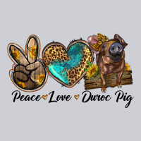 Peace Love Duroc Pig Classic Tee | Teevron